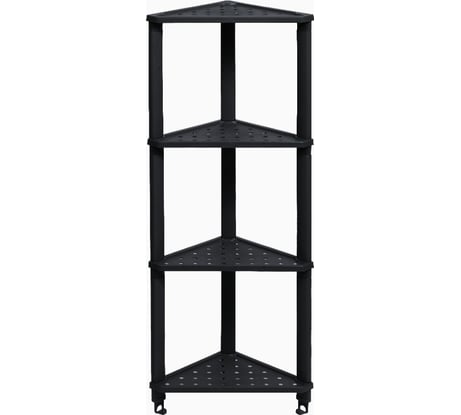 Полка Violet VIKEA угловая, подвесная 4-х ярусная, черная 787407