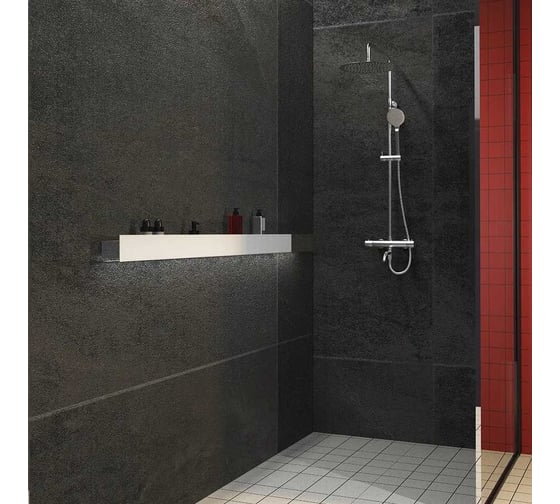 Полка Граф Держалкин Skyline mono 150x9.2x9 белая Fl-sky-m150-б