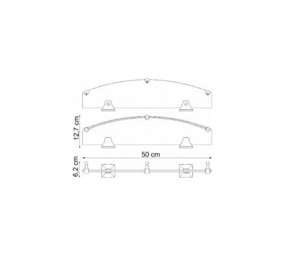 Стеклянная полка WasserKraft Wern K-2524