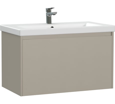 Тумба под раковину подвесная Cersanit Grande 80 для умывальника Como 80, бежевый 64310