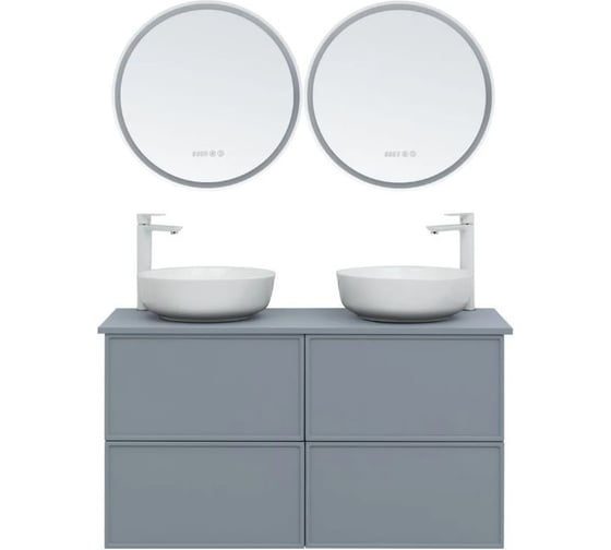 Столешница Aquanet Арт 120, 2 отверстия, цвет мисти грин 313283 00313283