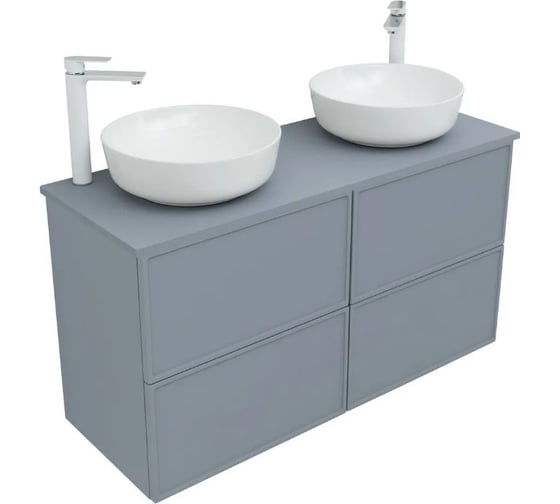 Столешница Aquanet Арт 120, 2 отверстия, цвет мисти грин 313283 00313283
