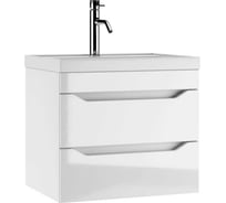 Подвесная тумба под умывальник Айсберг "Bazis 60" Ева с двумя ящиками В2 DA5914T