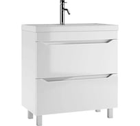 Тумба под умывальник Айсберг "Bazis 80" Ева с двумя ящиками В2 DA5908T