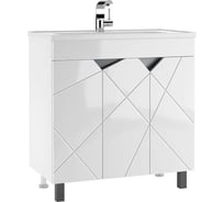 Тумба под умывальник Домино "Absolute 80" Vector без ящика DV6604T