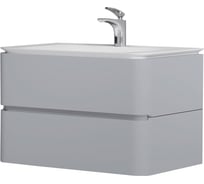 Подвесная база под раковину AM.PM Sensation 80 см, ящики, серый шелк M30FHX0802FG