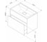 Подвесная база под раковину AM.PM Inspire V2.0 80 см, 3 ящика, push-to-open M50AFHX0803GM 9