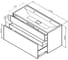 Подвесная база под раковину AM.PM Inspire V2.0 120 см, 3 ящика, push-to-open M50AFHX1203EGM 5