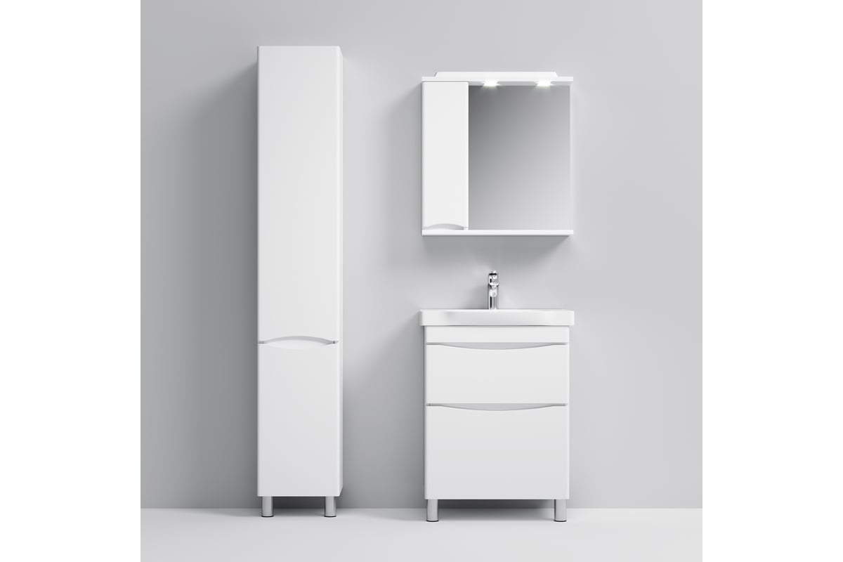 Напольная база под раковину AM.PM Like 65 см 2 ящика белый M80FSX0652WG ...