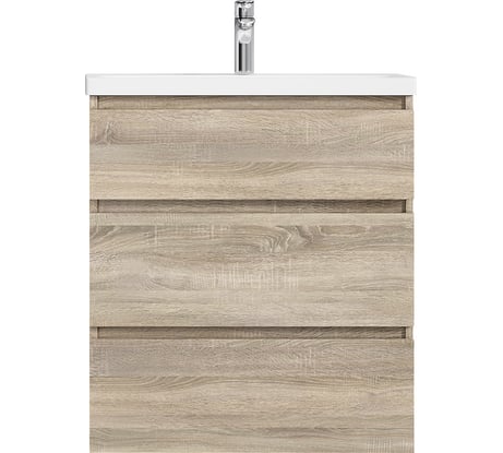 Напольная база под раковину AM.PM Gem S 75 см 3 ящика светлый дуб M91FSX0752OF