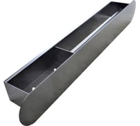 Настенная полка для ванной комнаты Левша LUNA-8 700x95x100, черная У8-5667.Ч