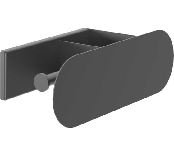 Настенная полка для ванной комнаты Левша LUNA-6 300x95x135, черная У8-5665.Ч
