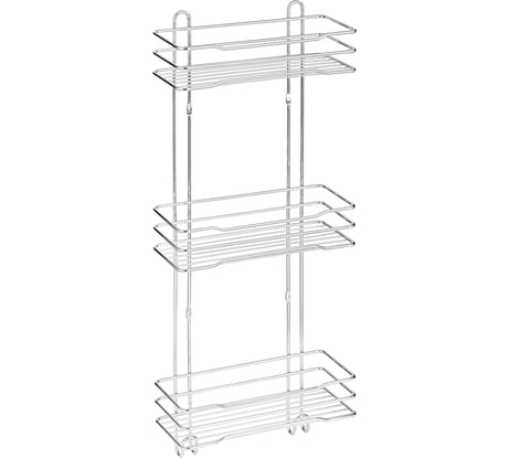 Полка ЧМЗ Стамбул настенная, прямоугольная, 3 яруса 501-003-01