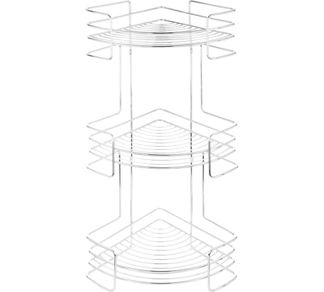 Полка ЧМЗ Новые горизонты настенная, угловая, 3 яруса 503-006-01