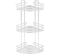 Настенная угловая полка VERRAN 3 яруса, 22х22х56.5 см 213-22