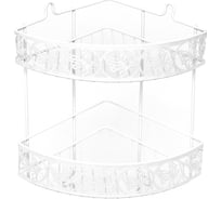 Настенная угловая полка VERRAN 2 яруса, 19х35.5х19 см 212-08