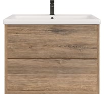 Тумба подвесная Sanstar Siva 70 ДБез раковины для ванной комнаты Дуб веллингтон табак 434.1-1.4.1 434.1-1.4.1