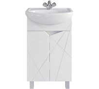 Тумба Melodia della vita Айсберг 50 (Уют 50) напольная, белая, без умывальника 14754