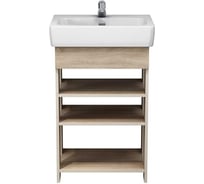 Тумба Melodia della vita Лика 55 (Нео 55) напольная, дуб бардолино, без умывальника (в разборе) 19702