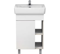 Тумба Melodia della vita Ника 55 (Нео 55) напольная, белая, без умывальника (в разборе) 19697