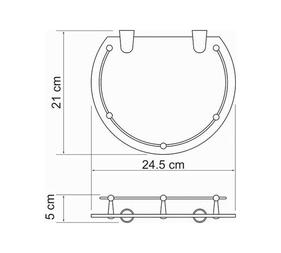 Полка стеклянная WasserKRAFT K-566