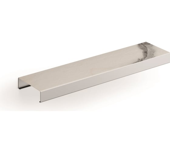 Модуль полочки INDA INDISSIMA BARRA 400мм, для вставки в рейлинг, брашир нержавеющая сталь A8809RHW 1