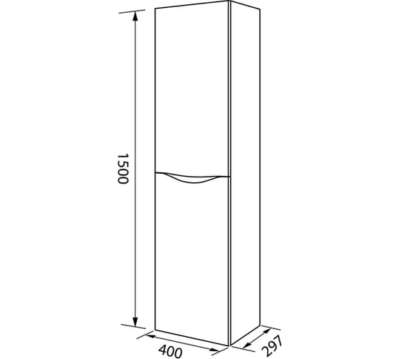 Подвесной пенал IDDIS Cloud 40 см, белый CLO40W0i97
