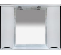 Зеркальный шкаф Misty Элвис-105 белая эмаль П-Элв-01105-011