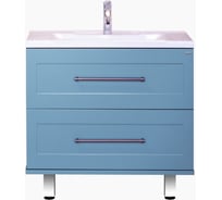 Напольная тумба Misty Марта - 70 голубая матовая П-Мрт01070-061