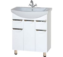 Тумба Misty Лаванда - 70 с двумя ящиками белая эмаль Э-Лав01070-0112Я