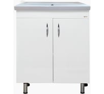 Напольная прямая тумба Misty Калипсо - 70 белая Э-Кап01070-01Пр