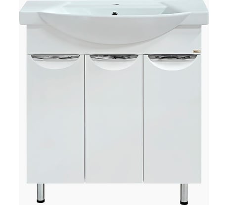 Прямая тумба Misty Лаванда - 80 белая Э-Лав01080-011Пр