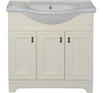 Напольная тумба Misty Лувр - 85 белая П-Лвр01085-012