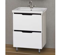 Напольная комбинированная тумба Misty Лайм - 60 с двумя ящиками Э-Лай01060-2Я