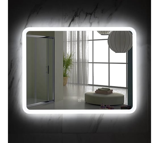 Зеркало Cerutti SPA Мадера сенсорное, со встроенной LED-подсветкой, прямоугольное, 800x600мм 9595 1