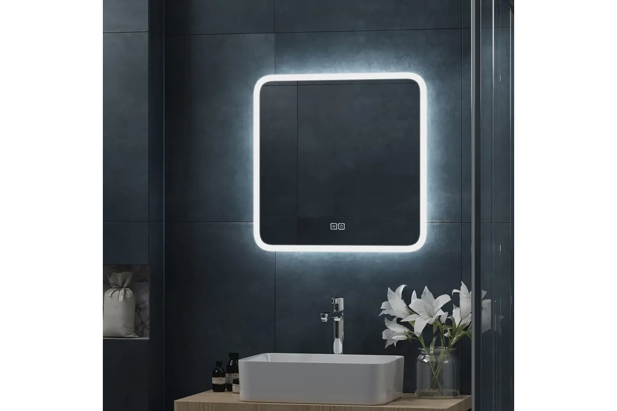 Зеркало Cerutti SPA Мадера сенсорное, с диммером, со встроенной LED ...