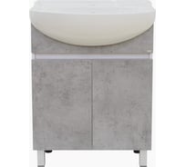 Напольная прямая тумба Misty Ультра - 60 бетон О-Уль07060-4822ЯП