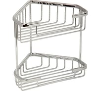 Решетка двойная угловая BASKET 185x185хh200 мм., хром