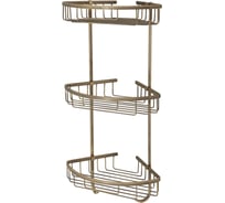 Угловая тройная решетка Veragio Basket 216x216х585 мм, бронза VR.GFT-9067.BR