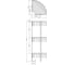 Угловая тройная решетка Veragio Basket 216x216х585 мм, бронза VR.GFT-9067.BR 2