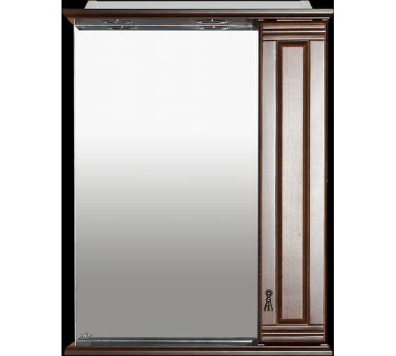 Зеркало со шкафчиком Misty Рим-60 правый, орех П-Рим03060-8025П 1