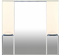 Зеркальный шкаф Misty Жасмин-105 бежевая эмаль П-Жас02105-031Св