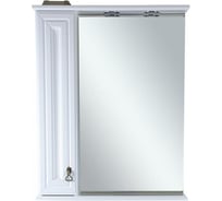 Зеркальный шкаф Misty Лувр-60 левый, белый П-Лвр03060-012Л