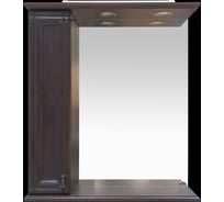 Зеркальный шкафчик Misty Рим-75 левый, орех П-Рим03075-8025Л