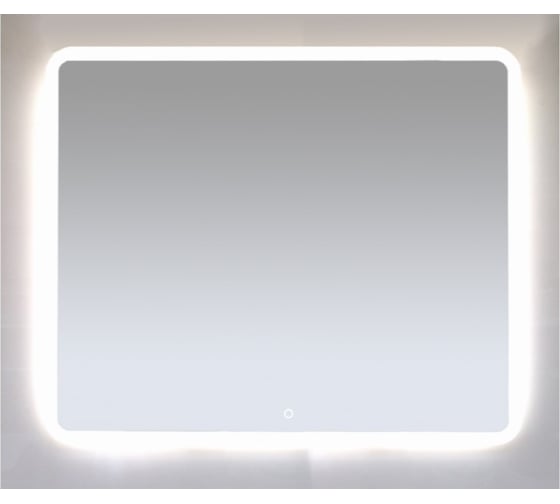 Зеркало Misty 3 Неон LED 1000х800 сенсор на зеркале с круглыми углами П-Нео10080-3ПРСНЗКУ