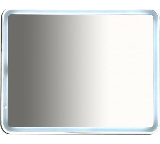 Зеркало Misty 3 Неон LED 1000х800 сенсор на корпусе с круглыми углами П-Нео10080-3ПРСНККУ