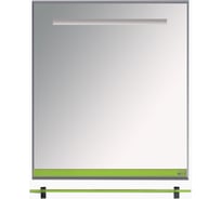 Зеркало Misty Джулия - 75 с полочкой 12 мм салатовое Л-Джу03075-0710