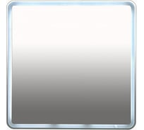 Зеркало Misty 3 Неон LED 800х800 клавишный выключатель с круглыми углами П-Нео080080-3ПРКВКУ