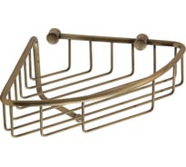 Угловая решетка Veragio BASKET 220х220хh110 мм, с крючком, бронза VR.GFT-9055.BR