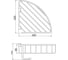 Угловая решетка Veragio BASKET 220х220хh110 мм, с крючком, бронза VR.GFT-9055.BR 2
